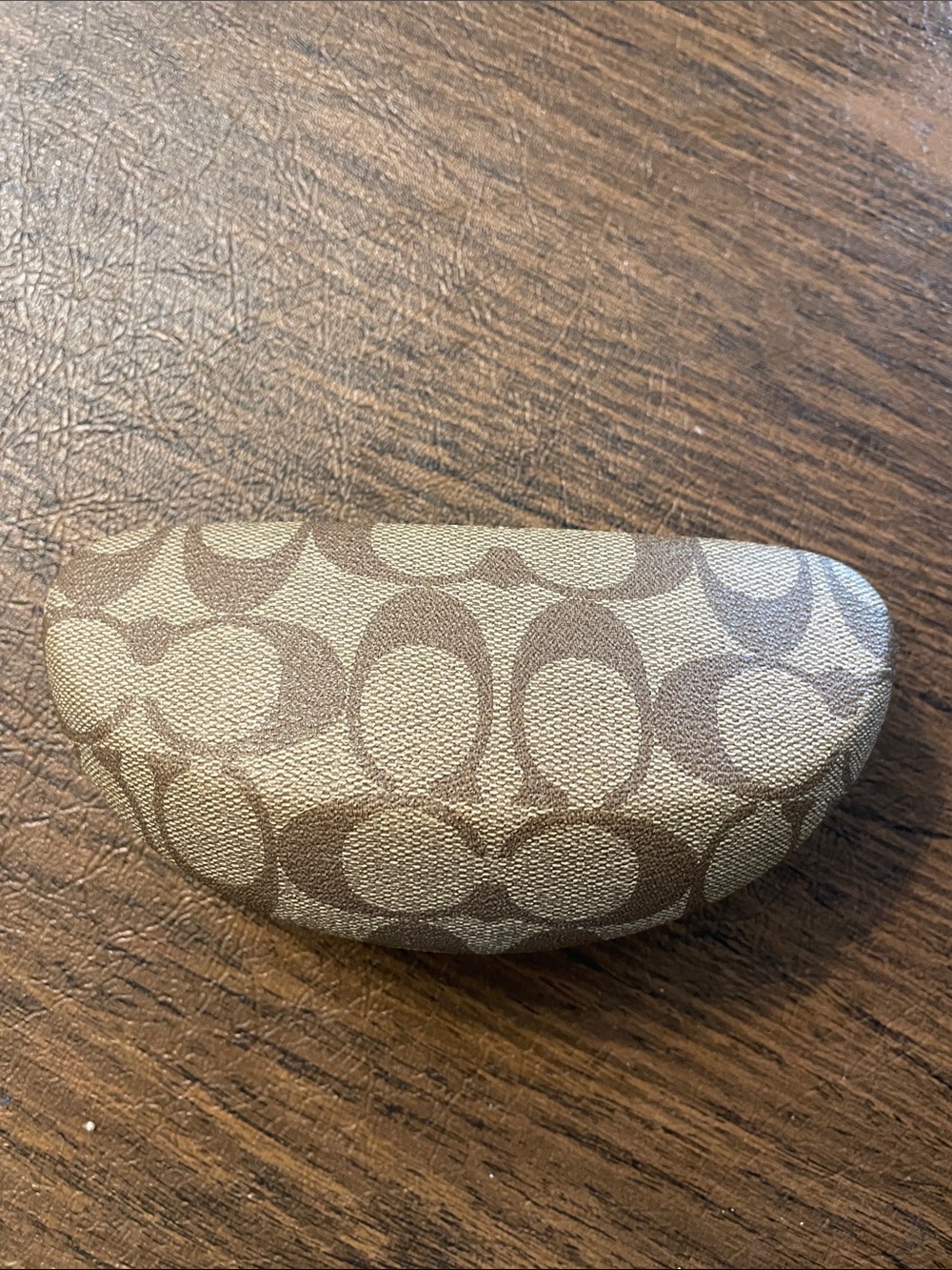 Coach Delphine S443 glasses with Khaki and Brown Signature Sunglasses Case